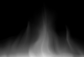 white Cloud and smoke  on black  Abstract background unusual ill