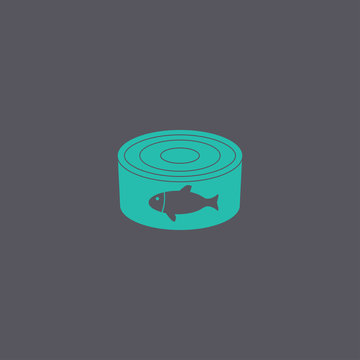 recommend clip art: cans - canned food. Vector concept illustration for design