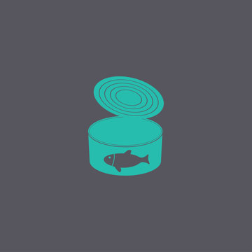 recommend clip art: cans - canned food. Vector concept illustration for design