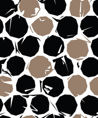 Grunge dots seamless pattern