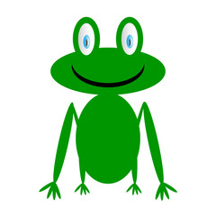 Frog icon on white.