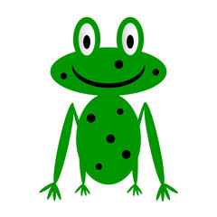 Frog icon on white.
