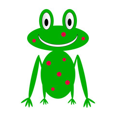 Frog icon on white.