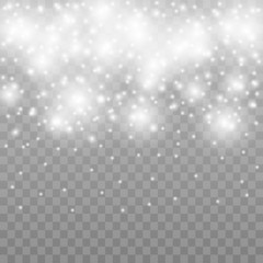 Glow special effect light, flare, star and burst. Isolated spark