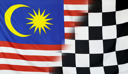 Winner Concept Malaysia and checkered goal flag