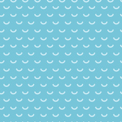 horizontal stylized seamless wave illustration