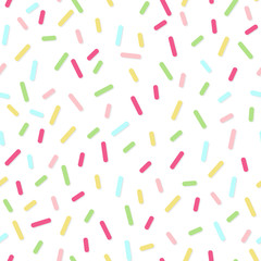 Simple geometrical seamless pattern with small lines and shadows. Graphic lines texture. Donut cream