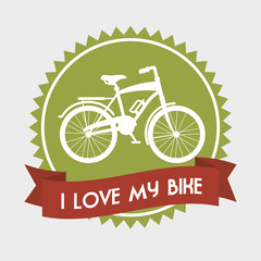 love bicycle lifestyle  icon vector illustration design