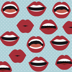 set lips female d icons vector illustration design