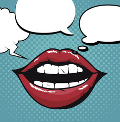 Obraz premium lip female beautiful d icon vector illustration design