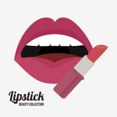 lipstick beauty collection d icon vector illustration design