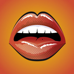 lip female beautiful d icon vector illustration design
