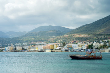 The Mediterranean coast on Crete