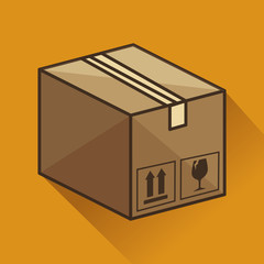 boxes carton packing delivery service vector illustration design