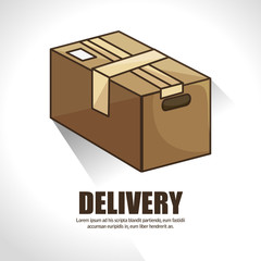 boxes carton packing delivery service vector illustration design
