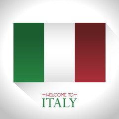 italy flag isolated icon vector illustration design