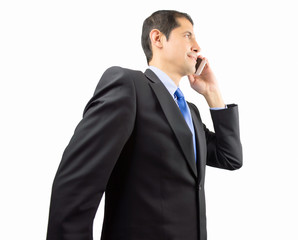 Fototapeta premium executive is talking by smartphone
