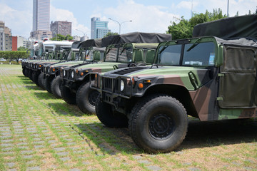 Fototapeta premium Army Jeep in Taiwan