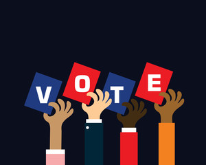 vote illustration flat design