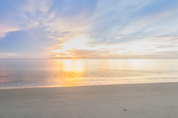 Morning at the beach in southern Thailand.