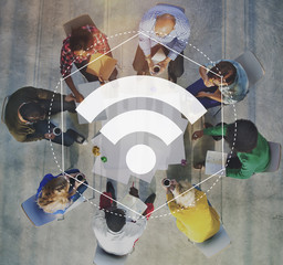 Internet WiFi Network Connection Graphic Concept