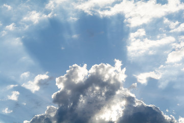 Blue sky clouds in the day