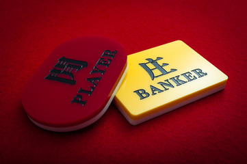 Obraz premium Baccarat is the casino game also called Punto Banco in some countries. Punto-banco is strictly a game of chance, with no skill or strategy involved.
