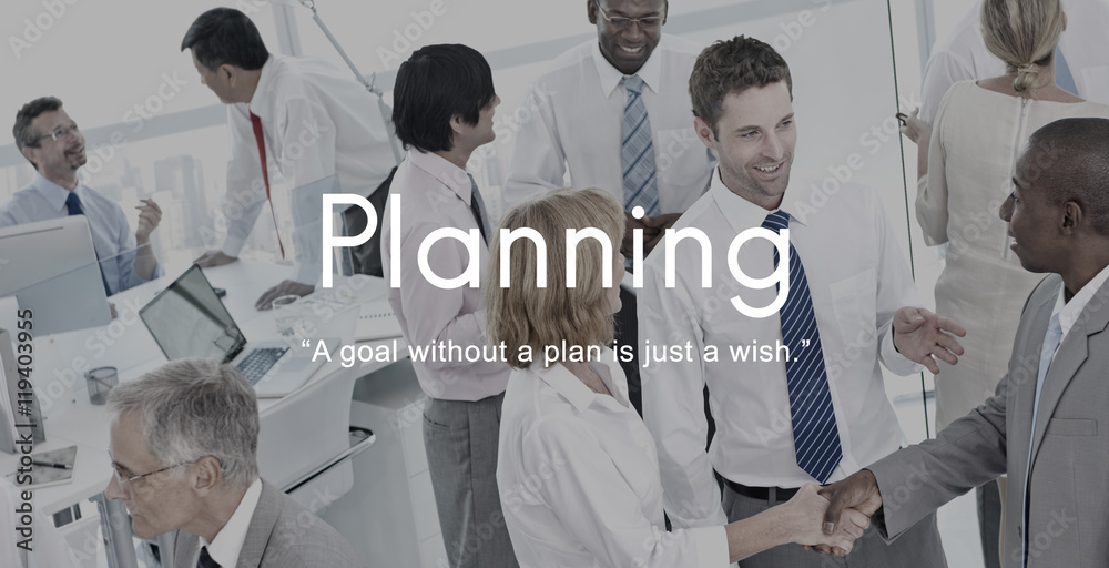 Canvas Prints planning strategy vision plan operations process concept - Canvas Prints