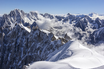 View to the Grandes Jorasses