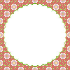 Obraz premium Floral pattern for invitations, birthday and greeting cards.