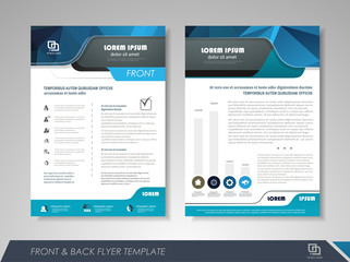 Presentation flyer design template