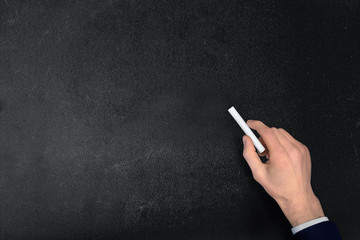Fototapeta premium Empty black board