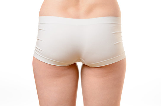 Trim buttocks of a fit healthy woman