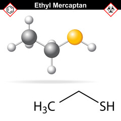 Ethyl mercaptan chemical structure