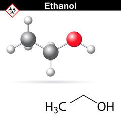 Ethanol molecular structure