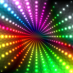 Abstract light glowing rainbow background