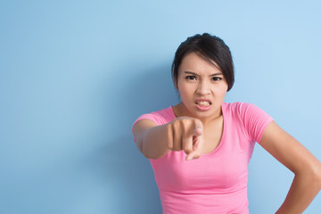 angry asian woman