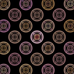 fractal pink background disks