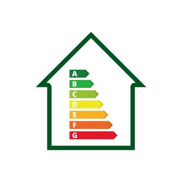 Housing energy efficiency, House and energy efficiency concept 