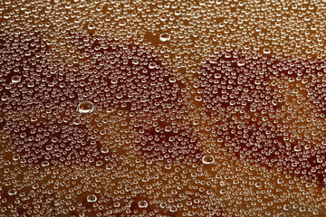 background drops on the glass