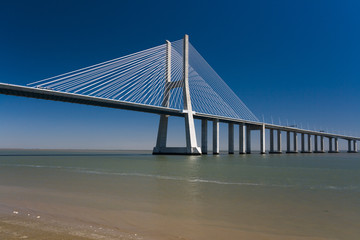 Naklejka premium The Vasco da Gama Bridge in Portugal