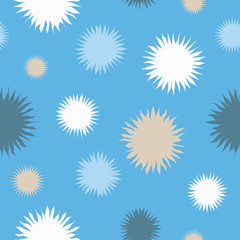 Ethnic boho seamless pattern with decorative flowers. Print. Cloth design, wallpaper.