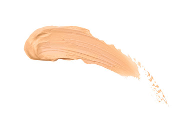 Make up liquid foundation isolated on white