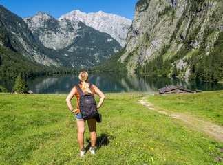 Obraz premium Wandern in den Alpen