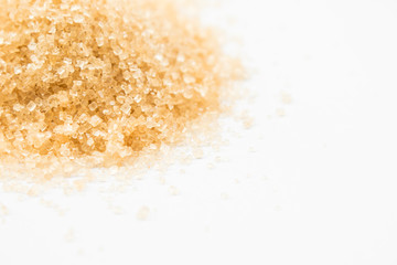 Heap of granulated brown sugar