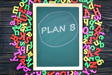 Plan B text on school board