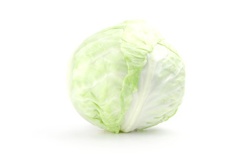 Fototapeta premium Fresh cabbage isolated on a white background