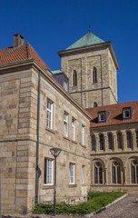 Fototapeta na wymiar Tower of the dom church in Osnabruck