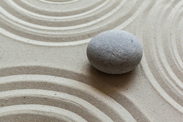 Fototapeta na wymiar Zen stone garden