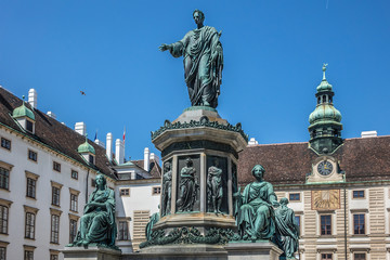 Monument to Emperor Franz I of Austria. Hofburg, Vienna, Austria